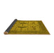 Sideview of Oriental Yellow Industrial Rug, urb1642yw