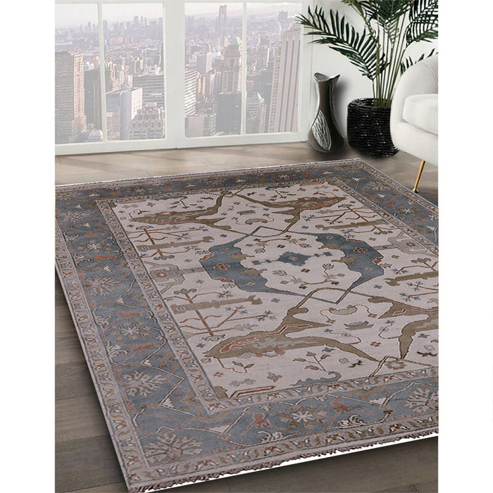 Machine Washable Industrial Modern Rosy Brown Pink Rug in a Family Room, wshurb1642