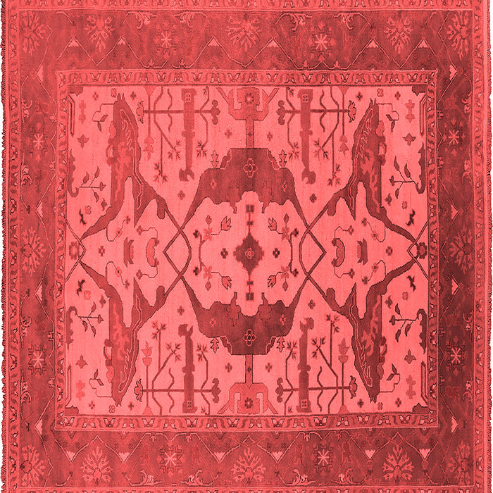 Machine Washable Oriental Red Industrial Rug, wshurb1642red