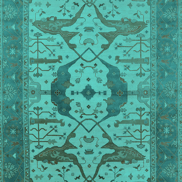 Oriental Turquoise Industrial Rug, urb1642turq