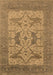 Machine Washable Oriental Brown Industrial Rug, wshurb1643brn