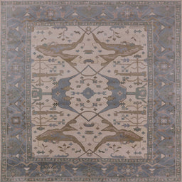 Square Machine Washable Industrial Modern Sandstone Brown Rug, wshurb1643