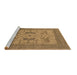 Sideview of Machine Washable Oriental Brown Industrial Rug, wshurb1643brn