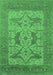 Oriental Emerald Green Industrial Rug, urb1643emgrn