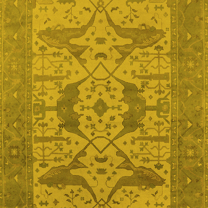 Oriental Yellow Industrial Rug, urb1643yw