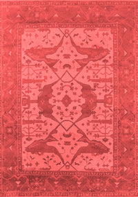 Oriental Red Industrial Rug, urb1643red