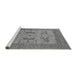 Sideview of Machine Washable Oriental Gray Industrial Rug, wshurb1643gry