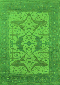 Oriental Green Industrial Rug, urb1643grn