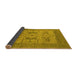 Sideview of Oriental Yellow Industrial Rug, urb1643yw