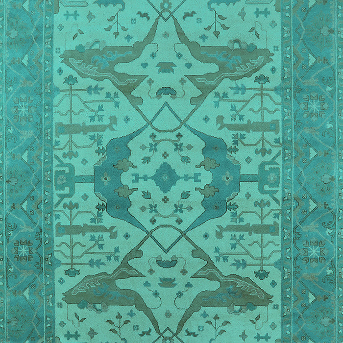 Oriental Turquoise Industrial Rug, urb1643turq