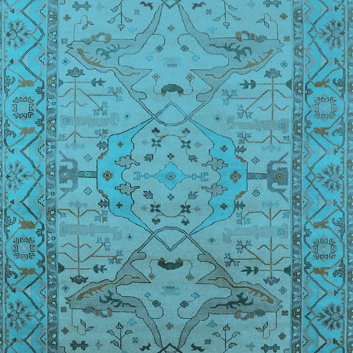 Oriental Light Blue Industrial Rug, urb1644lblu