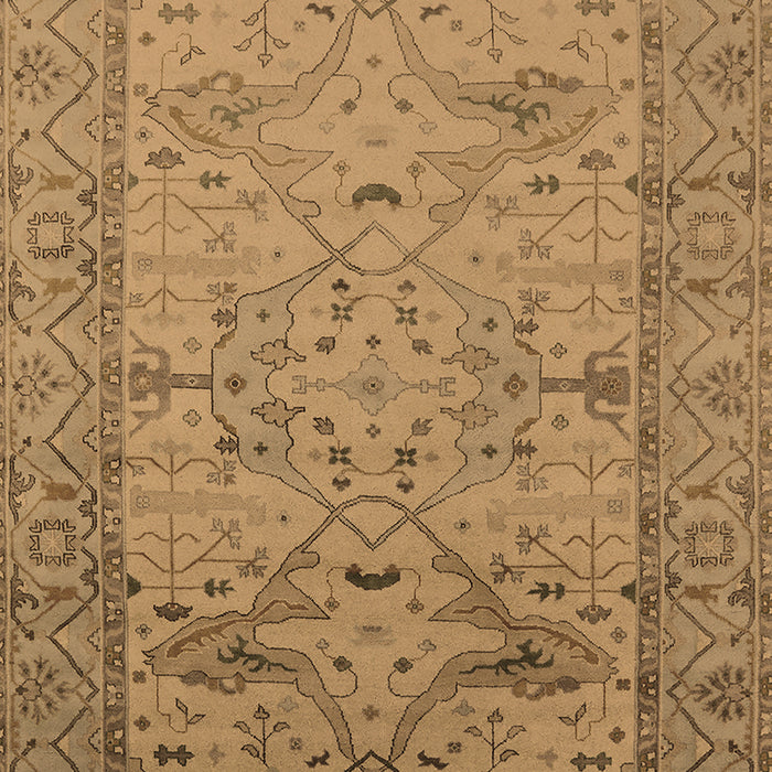Machine Washable Oriental Brown Industrial Rug, wshurb1644brn
