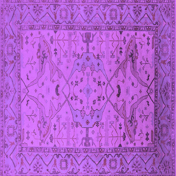 Square Oriental Purple Industrial Rug, urb1644pur
