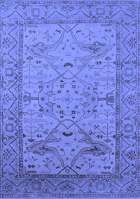 Oriental Blue Industrial Rug, urb1644blu