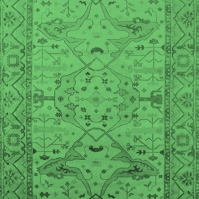 Oriental Emerald Green Industrial Rug, urb1644emgrn