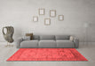 Industrial Red Washable Rugs