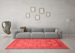 Industrial Red Washable Rugs