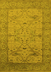 Oriental Yellow Industrial Rug, urb1644yw