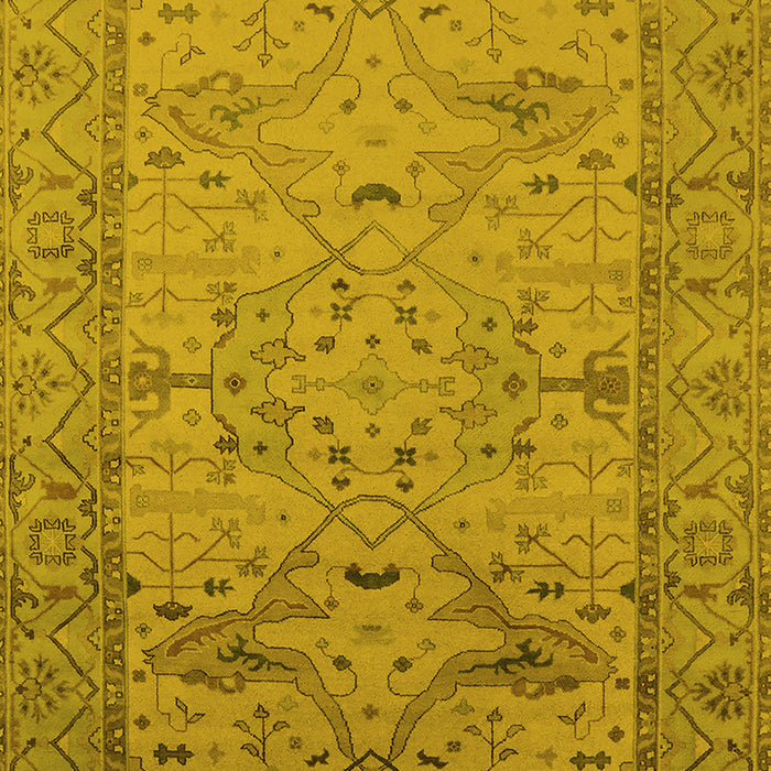 Oriental Yellow Industrial Rug, urb1644yw