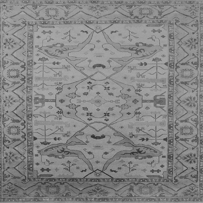 Square Oriental Gray Industrial Rug, urb1644gry