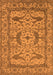 Machine Washable Oriental Orange Industrial Area Rugs, wshurb1645org