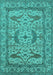 Oriental Turquoise Industrial Rug, urb1645turq