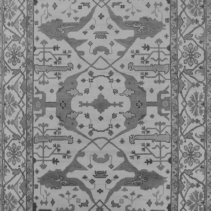 Machine Washable Oriental Gray Industrial Rug, wshurb1645gry