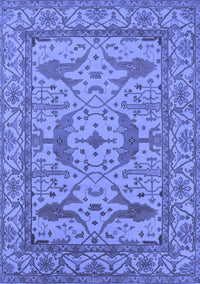 Oriental Blue Industrial Rug, urb1645blu