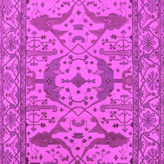 Machine Washable Oriental Pink Industrial Rug, wshurb1645pnk