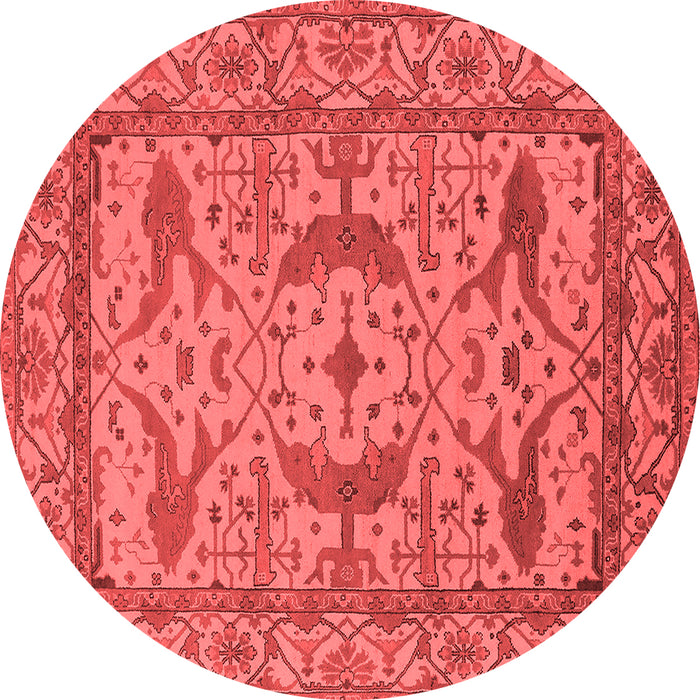 Machine Washable Oriental Red Industrial Rug, wshurb1645red