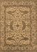 Machine Washable Oriental Brown Industrial Rug, wshurb1645brn