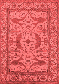 Oriental Red Industrial Rug, urb1645red