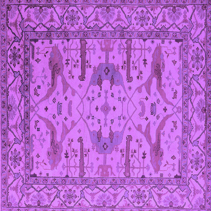 Square Oriental Purple Industrial Rug, urb1646pur