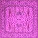 Square Oriental Pink Industrial Rug, urb1646pnk