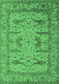 Oriental Emerald Green Industrial Rug, urb1646emgrn