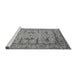 Sideview of Machine Washable Oriental Gray Industrial Rug, wshurb1646gry