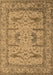 Machine Washable Oriental Brown Industrial Rug, wshurb1646brn