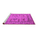 Sideview of Machine Washable Oriental Pink Industrial Rug, wshurb1646pnk