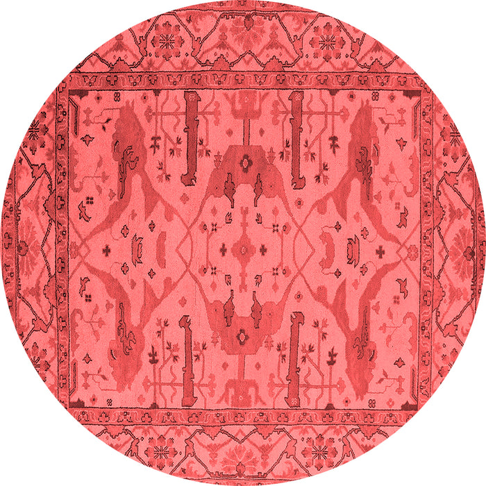 Machine Washable Oriental Red Industrial Rug, wshurb1646red