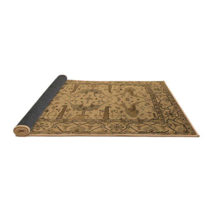 Sideview of Oriental Brown Industrial Rug, urb1646brn