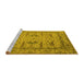 Sideview of Machine Washable Oriental Yellow Industrial Rug, wshurb1646yw