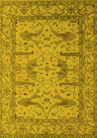 Oriental Yellow Industrial Rug, urb1646yw