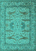 Oriental Turquoise Industrial Rug, urb1646turq