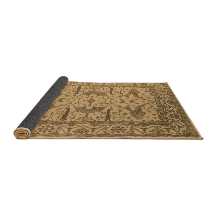 Sideview of Oriental Brown Industrial Rug, urb1647brn