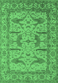 Oriental Emerald Green Industrial Rug, urb1647emgrn