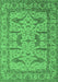 Oriental Emerald Green Industrial Rug, urb1647emgrn