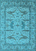 Oriental Light Blue Industrial Rug, urb1647lblu