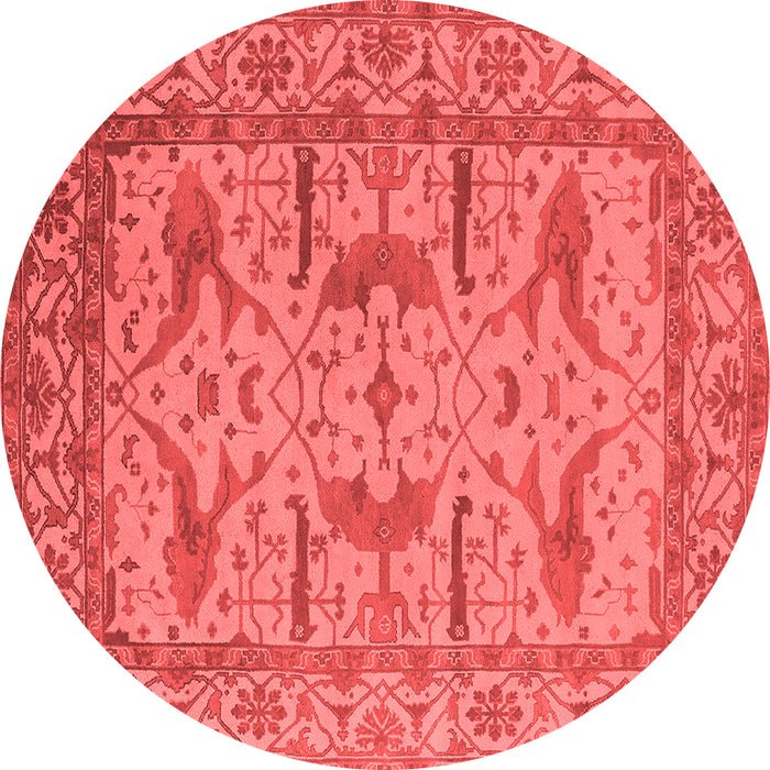 Machine Washable Oriental Red Industrial Rug, wshurb1647red