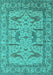 Oriental Turquoise Industrial Rug, urb1647turq