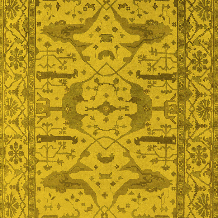 Oriental Yellow Industrial Rug, urb1647yw